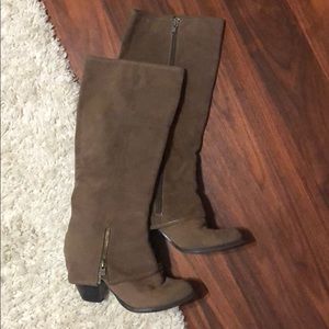 Tan Knee High Boots